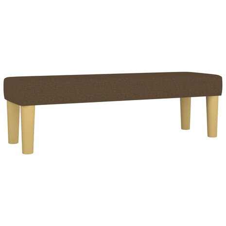 Bankje 100x30x30 cm stof donkerbruin 2