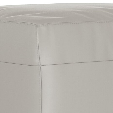 Bankje 70x35x41 cm microvezelstof lichtgrijs 5