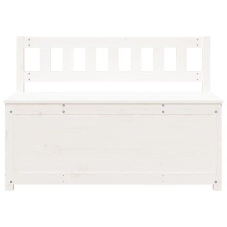 Bankje 110x41x76,5 cm massief grenenhout wit 5