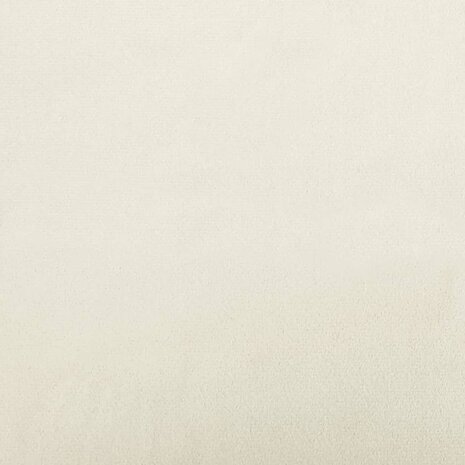 Bank met kussens 2-zits fluweel crèmekleurig 8