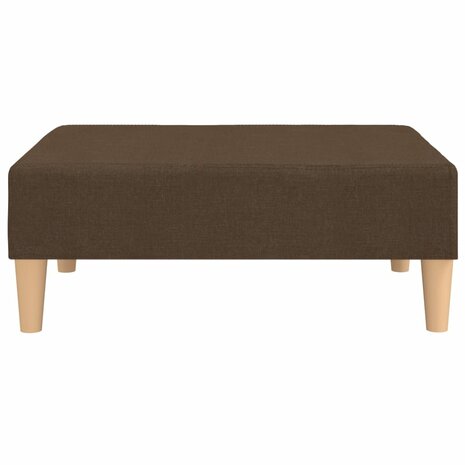 Voetenbank 78x56x32 cm stof bruin 3