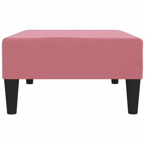 Voetenbank 78x56x32 cm fluweel roze 4
