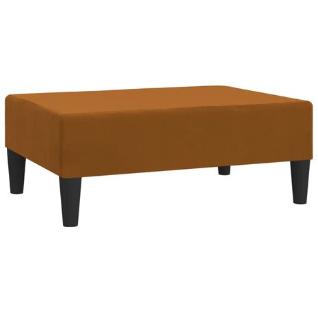 Voetenbank 78x56x32 cm fluweel bruin 2
