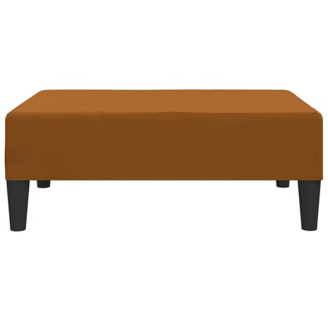 Voetenbank 78x56x32 cm fluweel bruin 3