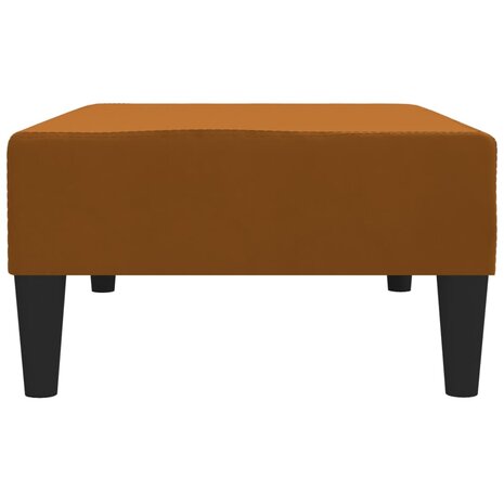 Voetenbank 78x56x32 cm fluweel bruin 4