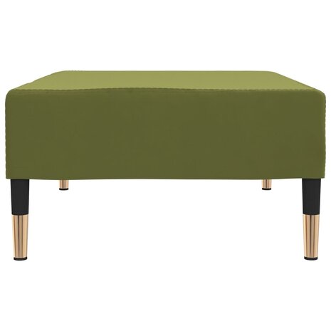 Voetenbank 78x56x32 cm fluweel lichtgroen 4