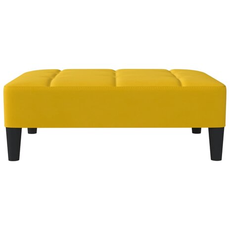 Voetenbank 78x56x32 cm fluweel geel 3
