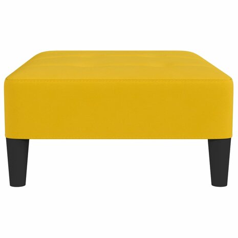 Voetenbank 78x56x32 cm fluweel geel 4
