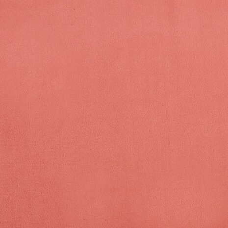 Voetenbank 60x60x36 cm fluweel roze 5