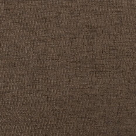 Voetenbank 60x60x36 cm stof en kunstleer bruin 5