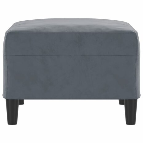 Voetenbank 70x55x41 cm fluweel donkergrijs 4