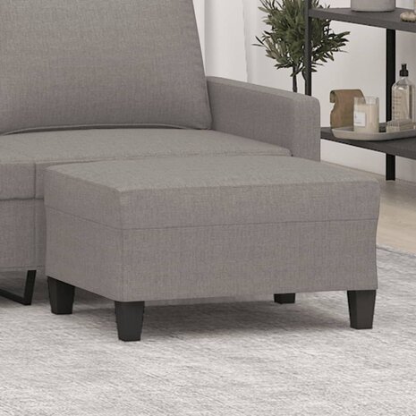 Voetenbank 70x55x41 cm stof taupe 1
