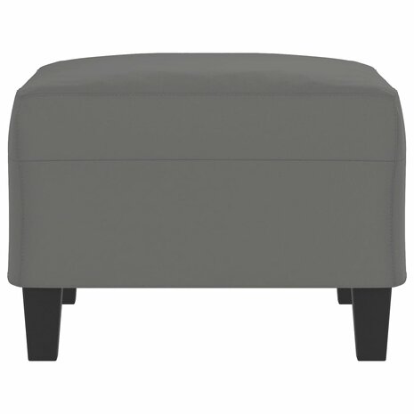 Voetenbank 70x55x41 cm microvezelstof donkergrijs 4