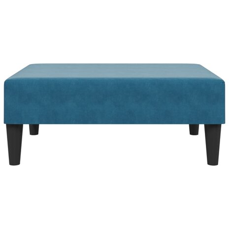 Voetenbank 77x55x31 cm fluweel blauw 4