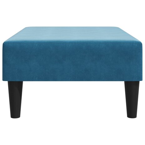 Voetenbank 77x55x31 cm fluweel blauw 5