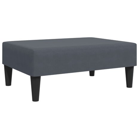 Voetenbank 77x55x31 cm fluweel donkergrijs 2
