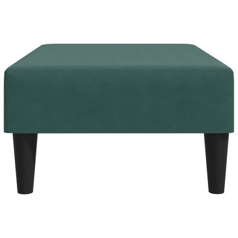 Voetenbank 77x55x31 cm fluweel donkergroen 5