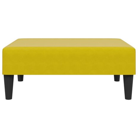Voetenbank 77x55x31 cm fluweel geel 4
