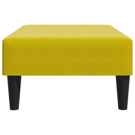Voetenbank 77x55x31 cm fluweel geel 5