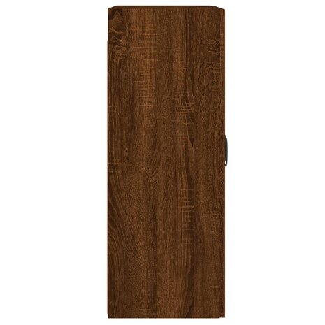 Hangkasten 2 st bewerkt hout bruin eikenkleur 8