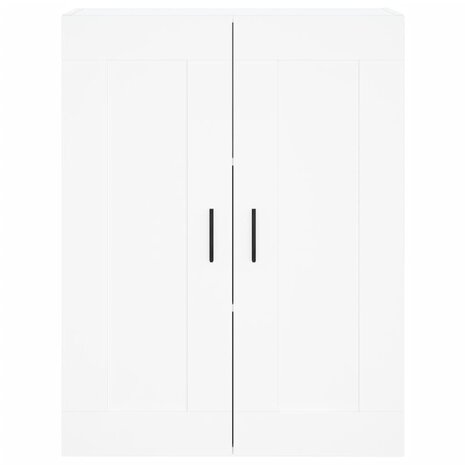 Hangkasten 2 st bewerkt hout wit 6