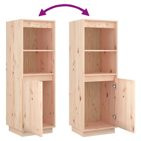 Hoge kast 37x34x110 cm massief grenenhout 7