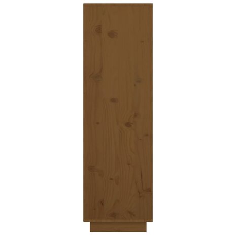 Hoge kast 38x35x117 cm massief grenenhout honingbruin 4