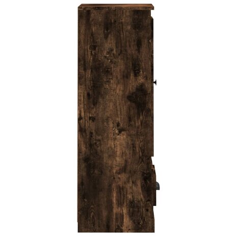 Hoge kast 36x35,5x103,5 cm bewerkt hout gerookt eikenkleurig 6
