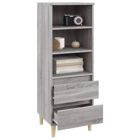 Hoge kast 40x36x110 cm bewerkt hout grijs sonoma 7