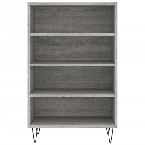 Hoge kast 57x35x90 cm bewerkt hout grijs sonoma eikenkleurig 4
