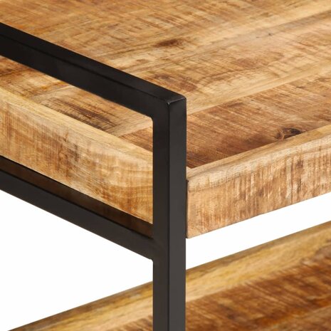 Keukentrolley 80x55x70 cm massief ruw mangohout 5