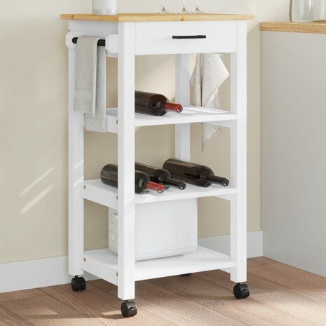 Keukentrolley MONZA 48x40x90 cm massief grenenhout 1