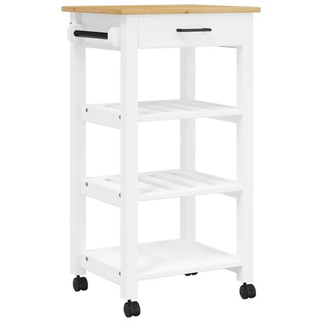 Keukentrolley MONZA 48x40x90 cm massief grenenhout 2
