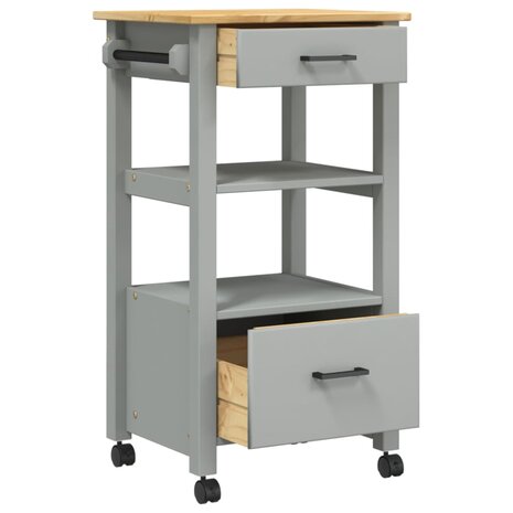Keukentrolley MONZA 48x40x90 cm massief grenenhout 4