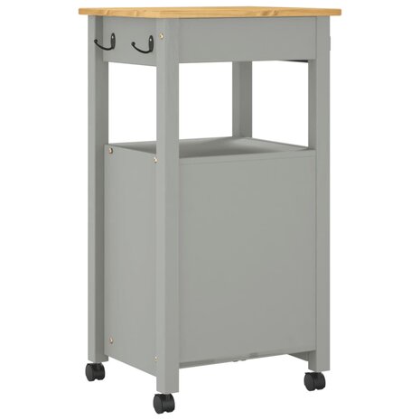 Keukentrolley MONZA 48x40x90 cm massief grenenhout 7