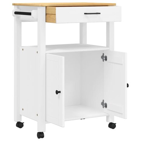 Keukentrolley MONZA 60x40x90 cm massief grenenhout 4