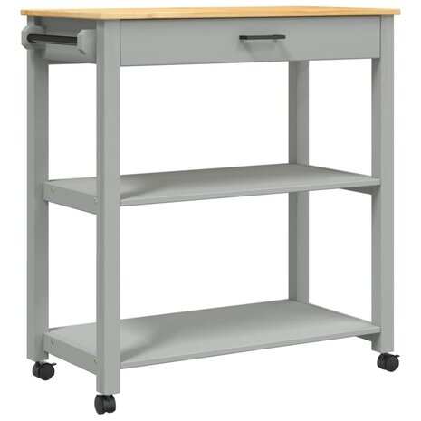 Keukentrolley MONZA 84x40x90 cm massief grenenhout 2