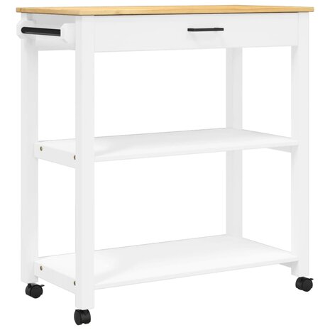 Keukentrolley MONZA 84x40x90 cm massief grenenhout 2