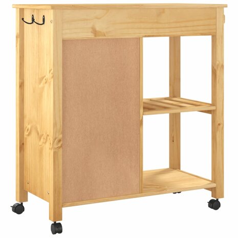 Keukentrolley MONZA 84x40x90 cm massief grenenhout 7