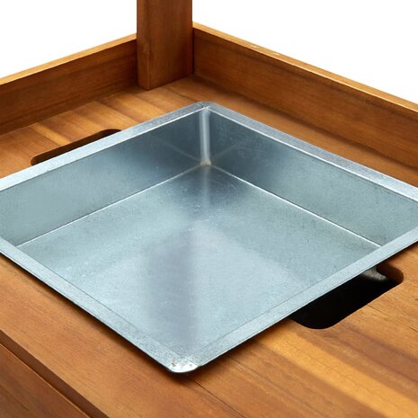 Keukentrolley 92x43,5x141,5 cm massief acaciahout 6