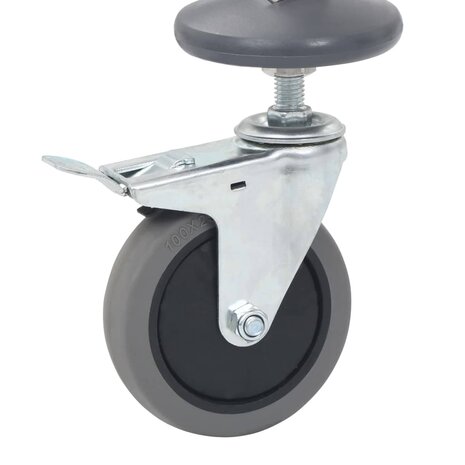 Keukentrolley 16-laags 38x55x163 cm roestvrij staal 5