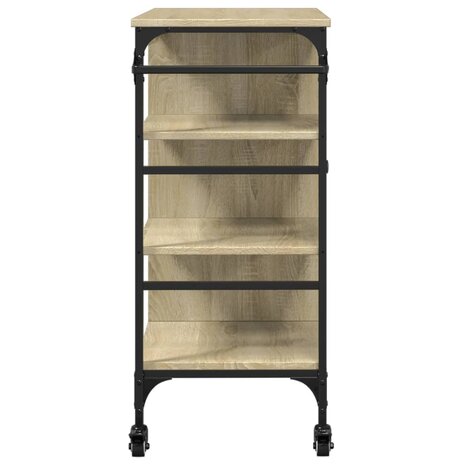 Keukentrolley 87,5x38,5x84,5 cm bewerkt hout sonoma eikenkleur 10