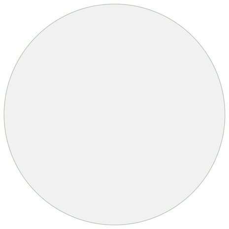 Tafelbeschermer Ø80 cm 2 mm PVC transparant 2