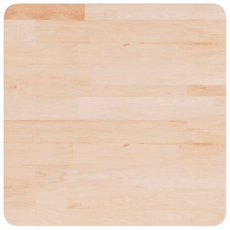 Tafelblad vierkant 50x50x1,5 cm onbehandeld massief eikenhout 2