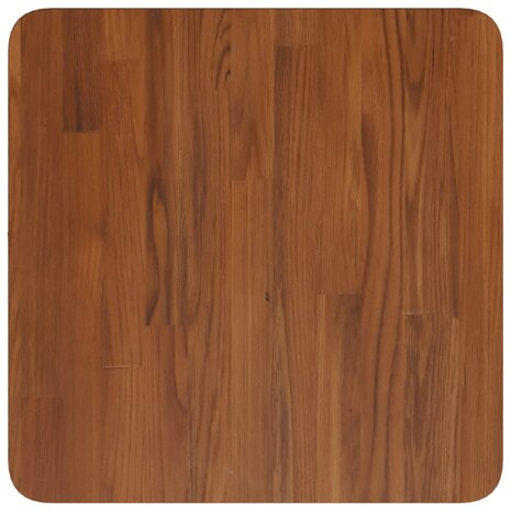 Tafelblad vierkant 40x40x2,5cm behandeld eiken donkerbruin 2