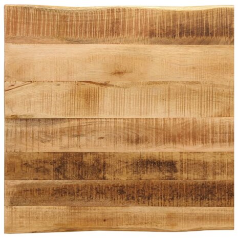 Tafelblad met natuurlijke rand 40x40x2,5 cm massief mangohout 1