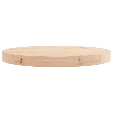 Tafelblad rond Ø40x3 cm massief grenenhout 3