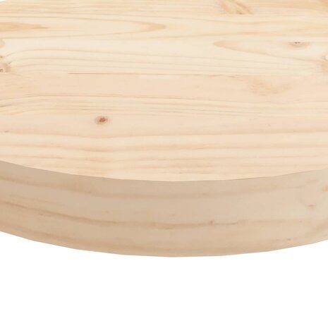 Tafelblad rond Ø40x3 cm massief grenenhout 5