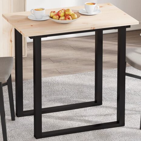 Tafelblad rechthoekig 80x50x1,7 cm massief grenenhout 1