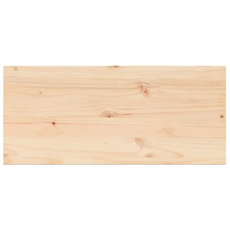 Tafelblad rechthoekig 90x40x1,7 cm massief grenenhout 2